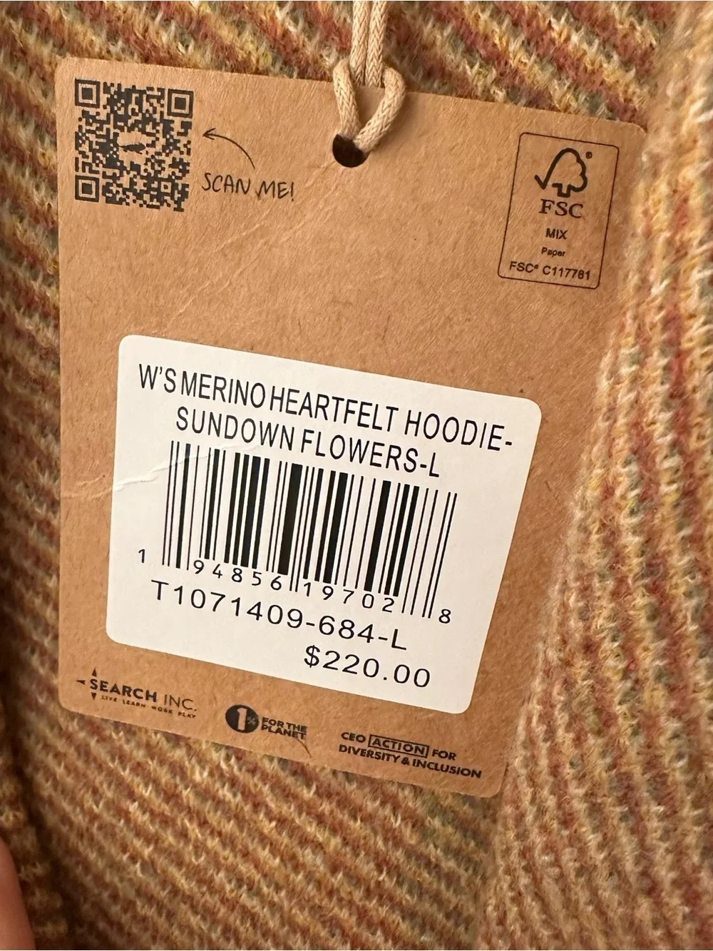 TOAD&CO heartfelt hoodie in sundown flowers size L_NWT - Picture 7 of 7